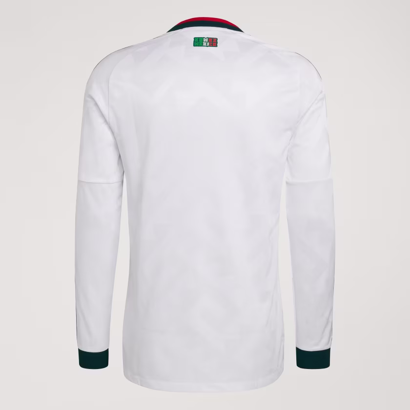 JERSEY VISITANTE SELECCIÓN NACIONAL DE MÉXICO 26 MANGA LARGA VERSIÓN JUGADOR