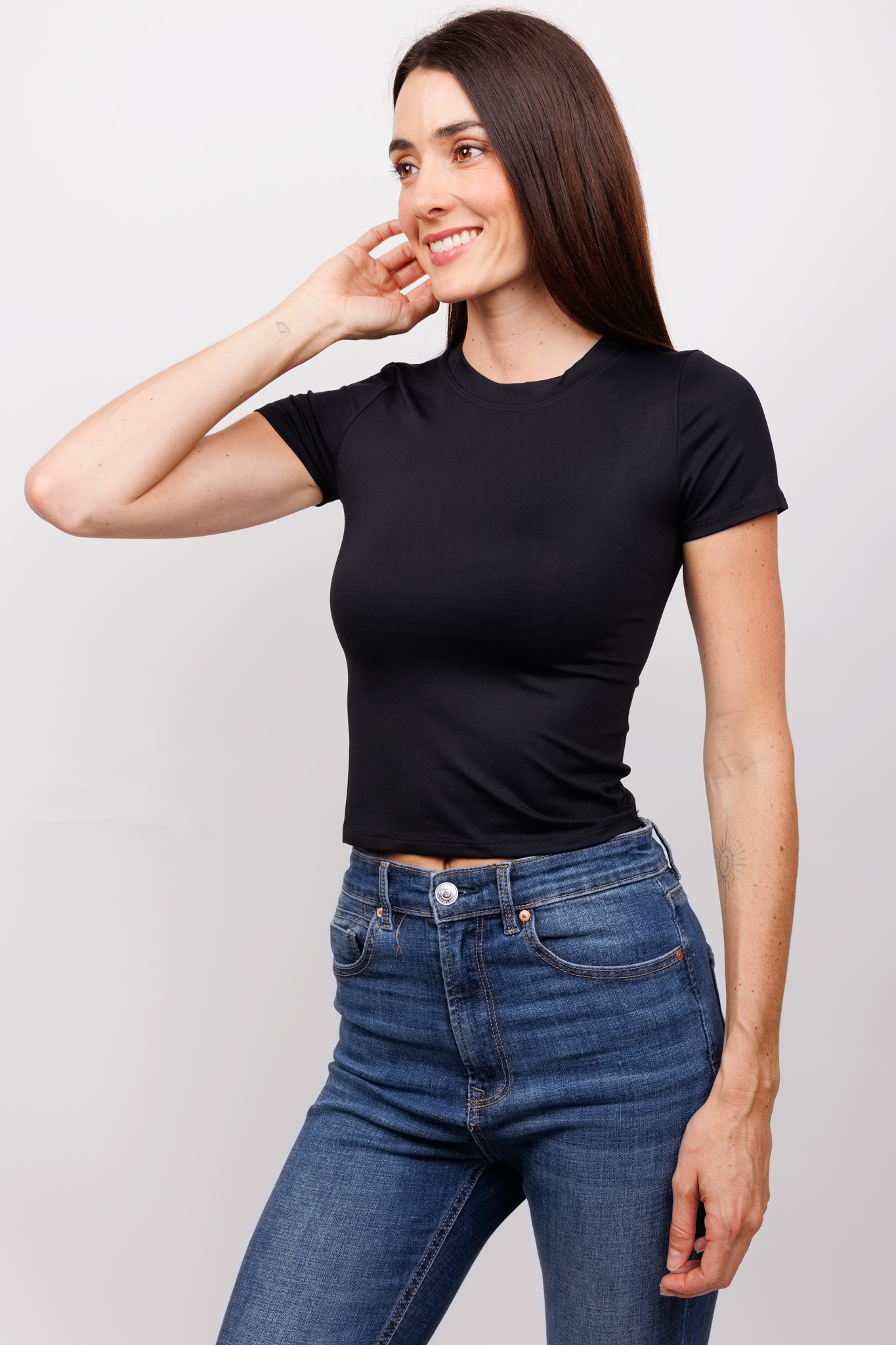 Blusa Mujer Casual Dama Slim Fit Premium Cuello redondo